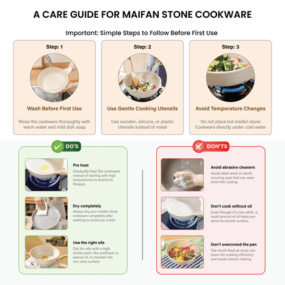 Maifan Stone Nonstick Grill Pan with Marble Coated (24cm)