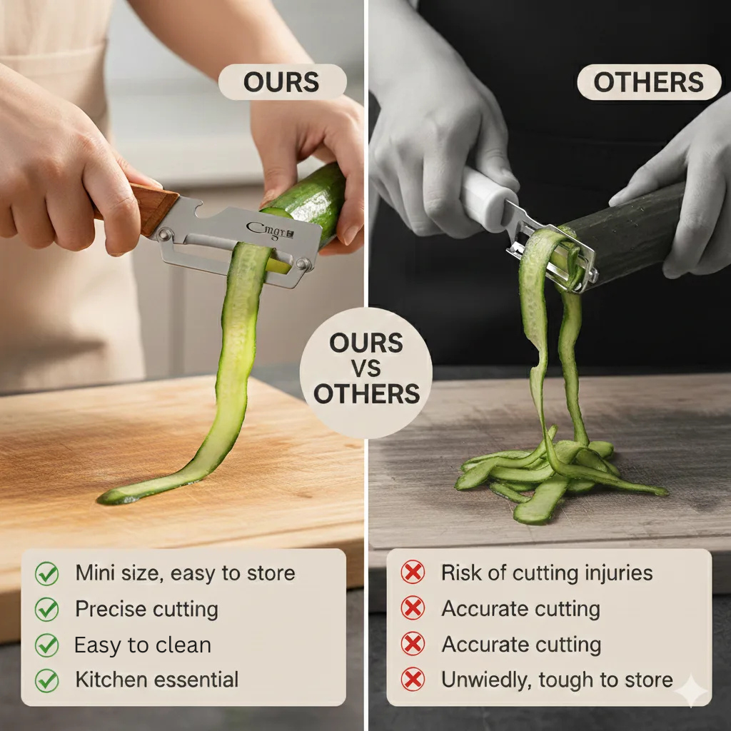 Stainless Peeler | High-Grade Durability | Clean, Precision Peeling + Bottle Opener
