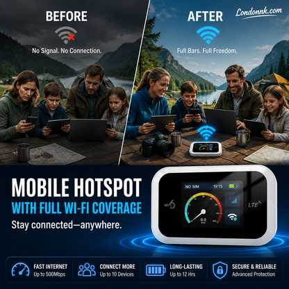 🥳2026 HOT SALE🥳💞50K+ SOLD!📶🌐 Mobile Hotspot – Portable WiFi, full coverage anywhere. No contract, no setup. Stay connected on the go! 📱✨