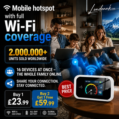 🥳2026 HOT SALE🥳💞50K+ SOLD!📶🌐 Mobile Hotspot – Portable WiFi, full coverage anywhere. No contract, no setup. Stay connected on the go! 📱✨
