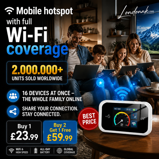 🥳2026 HOT SALE🥳💞50K+ SOLD!📶🌐 Mobile Hotspot – Portable WiFi, full coverage anywhere. No contract, no setup. Stay connected on the go! 📱✨