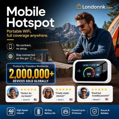 🥳2026 HOT SALE🥳💞50K+ SOLD!📶🌐 Mobile Hotspot – Portable WiFi, full coverage anywhere. No contract, no setup. Stay connected on the go! 📱✨